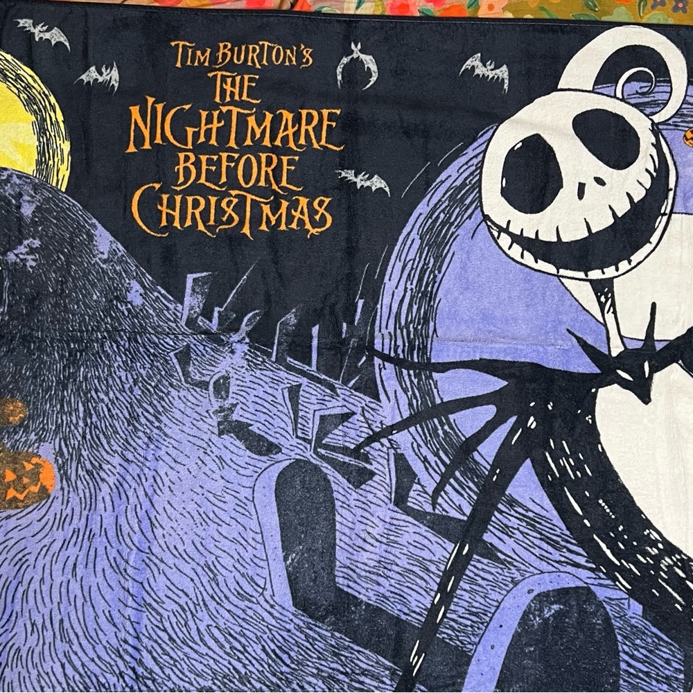 Disney Nightmare Before Christmas Jack Skellington Beach Towel